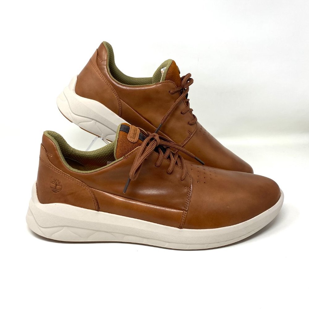 Timberland Men Size 13 A2Q9E 212 Bradstreet Ultra Oxford Leather Brown Sneakers - Picture 2 of 10